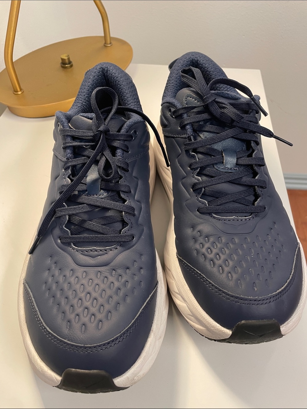 Hoka Bondi SR Mens 11 navy slip resistant